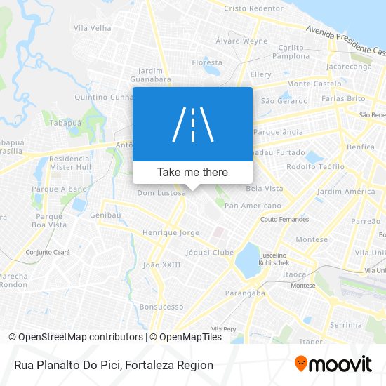 Rua Planalto Do Pici map