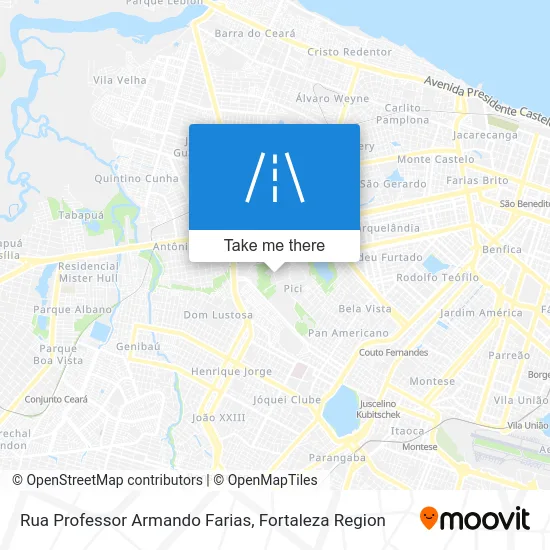 Rua Professor Armando Farias map