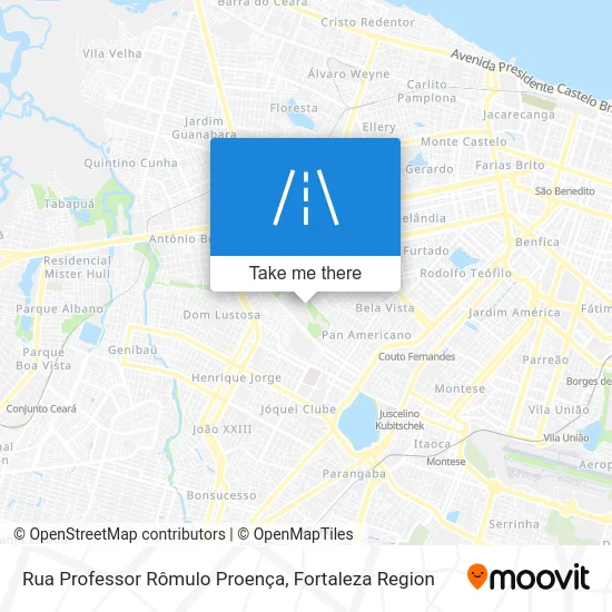 Rua Professor Rômulo Proença map