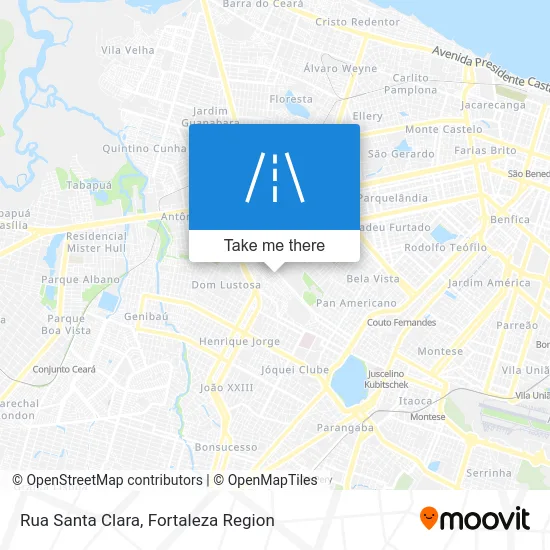 Rua Santa Clara map