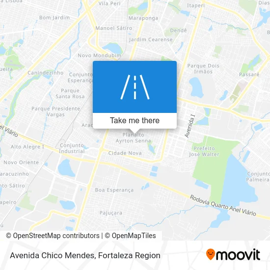 Avenida Chico Mendes map