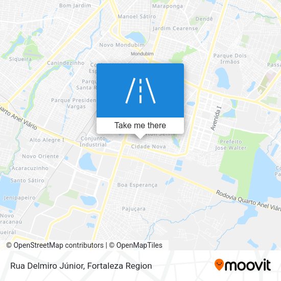Rua Delmiro Júnior map