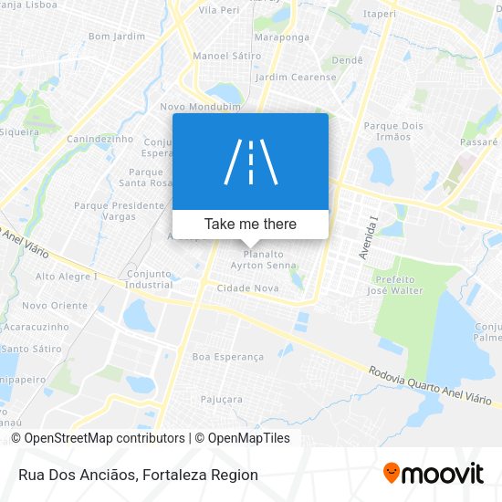 Rua Dos Anciãos map