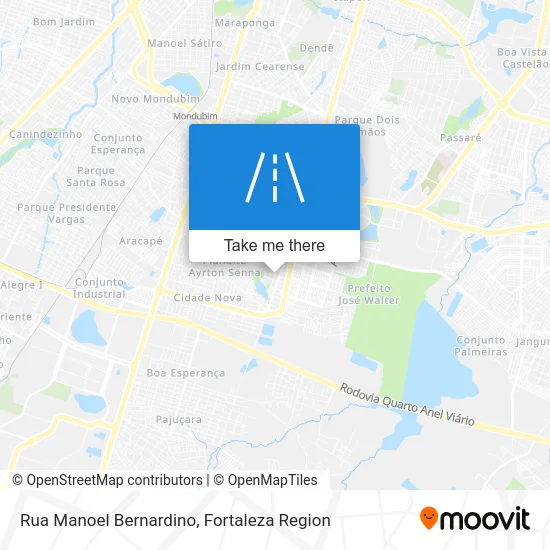 Rua Manoel Bernardino map