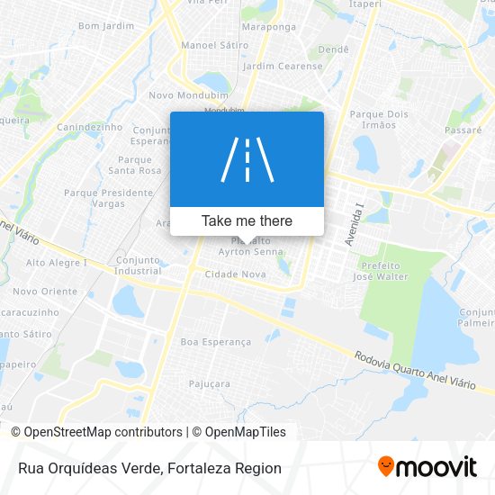 Rua Orquídeas Verde map