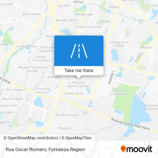 Rua Oscar Romero map