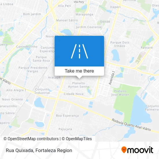 Rua Quixada map