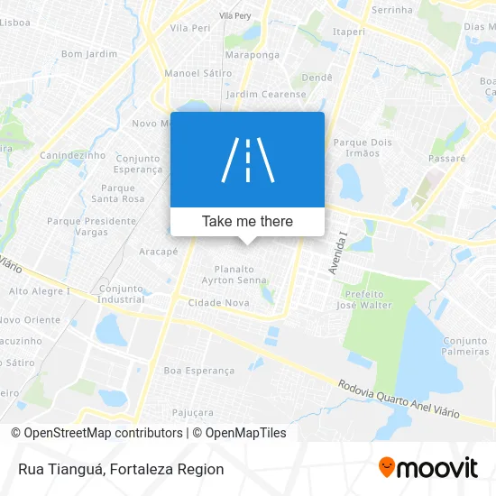 Rua Tianguá map