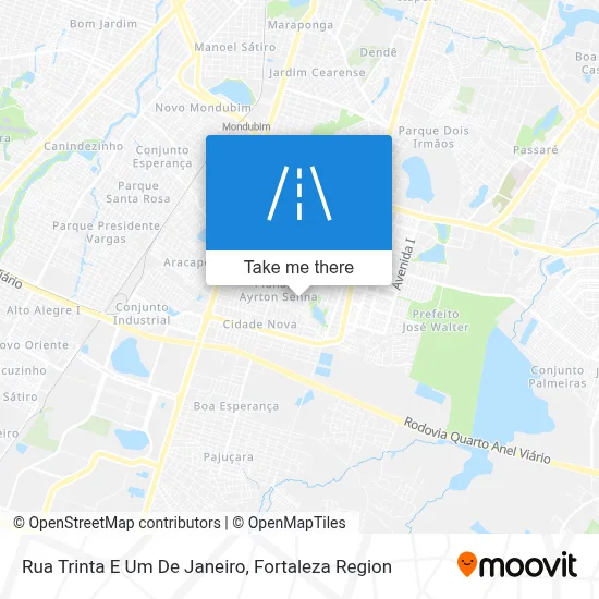 Rua Trinta E Um De Janeiro map