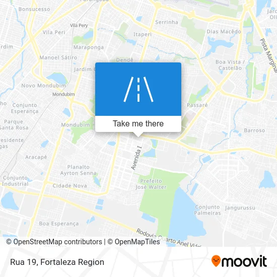 Rua 19 map