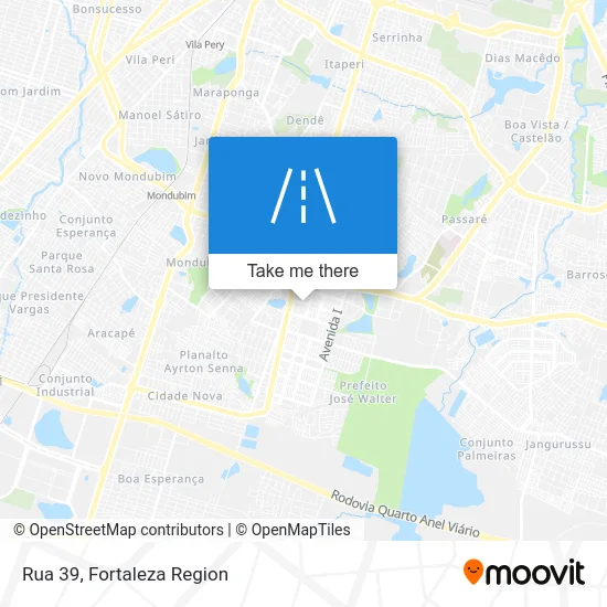 Rua 39 map