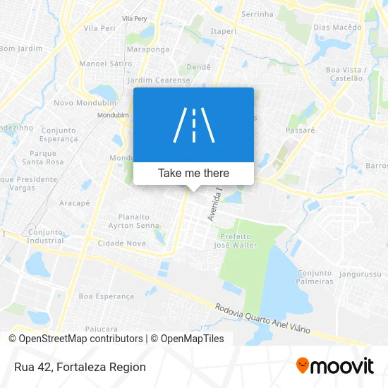 Rua 42 map