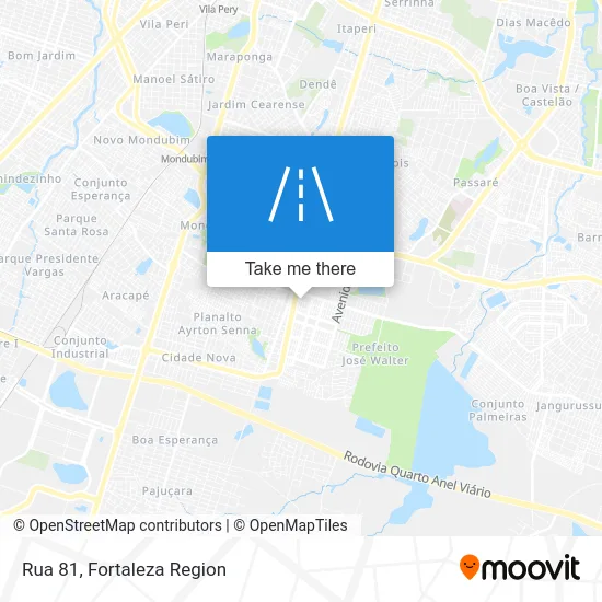 Rua 81 map