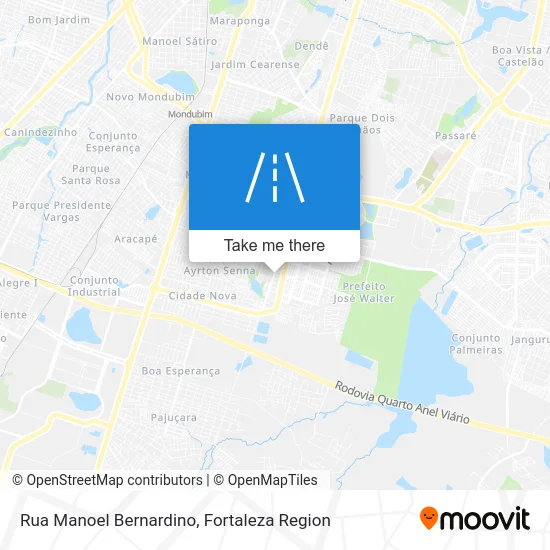 Rua Manoel Bernardino map