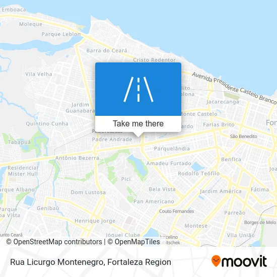 Rua Licurgo Montenegro map