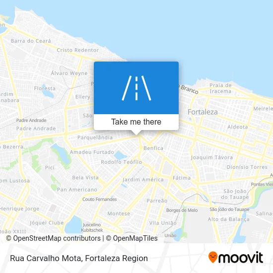 Rua Carvalho Mota map