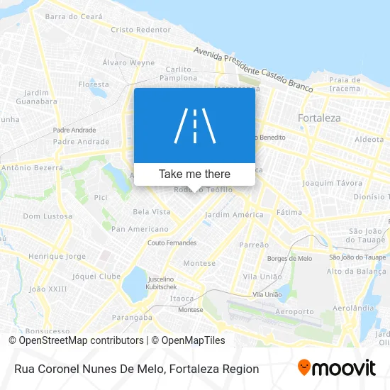 Rua Coronel Nunes De Melo map