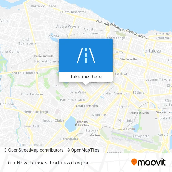 Rua Nova Russas map