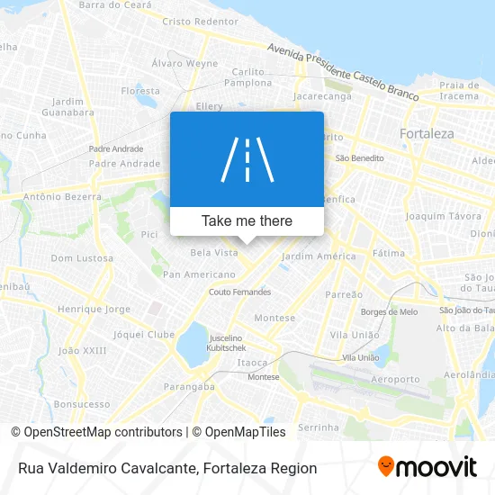 Rua Valdemiro Cavalcante map