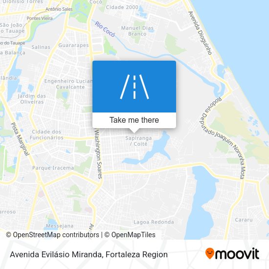 Avenida Evilásio Miranda map