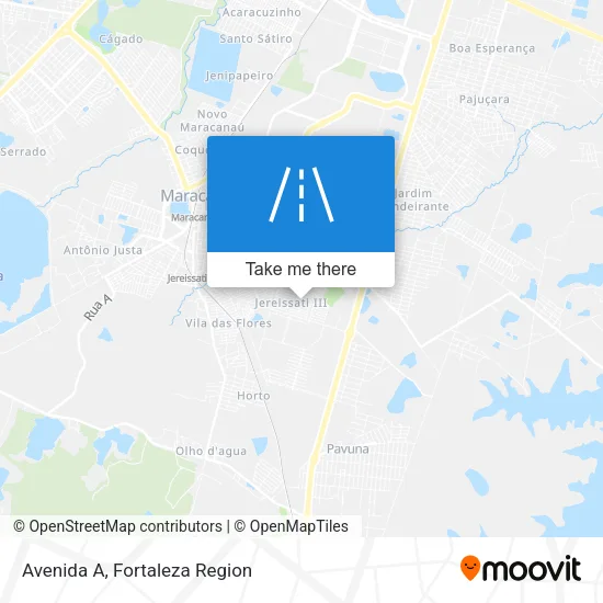 Avenida A map