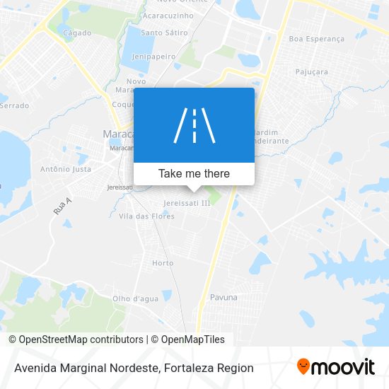 Avenida Marginal Nordeste map