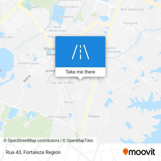 Rua 43 map