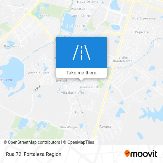 Rua 72 map