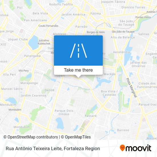 Rua Antônio Teixeira Leite map