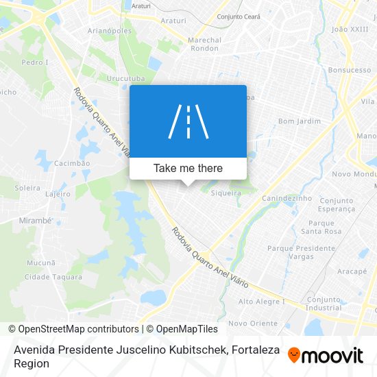 Avenida Presidente Juscelino Kubitschek map