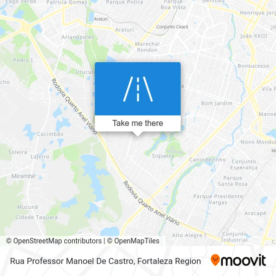 Rua Professor Manoel De Castro map