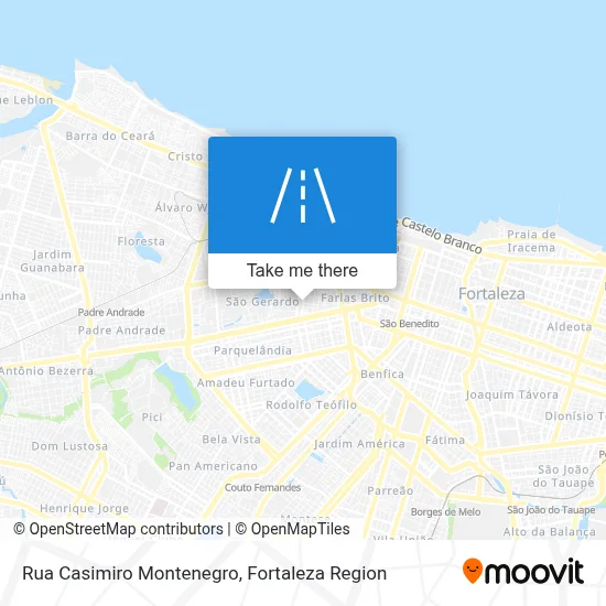 Rua Casimiro Montenegro map