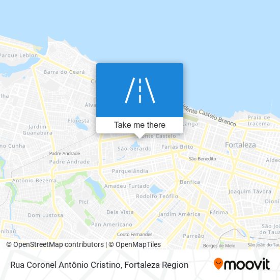 Rua Coronel Antônio Cristino map