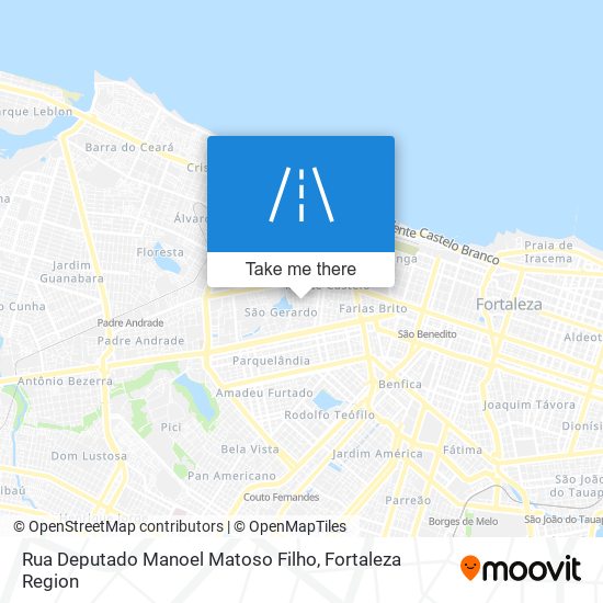 Mapa Rua Deputado Manoel Matoso Filho