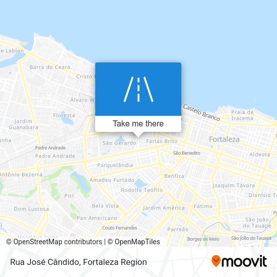 Rua José Cândido map