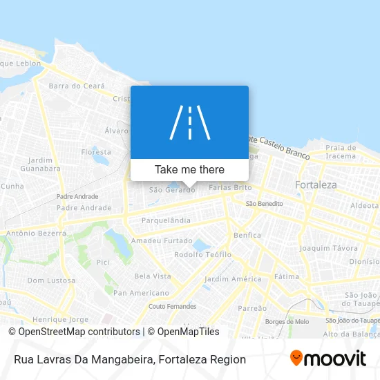 Rua Lavras Da Mangabeira map