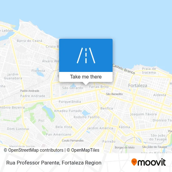 Rua Professor Parente map