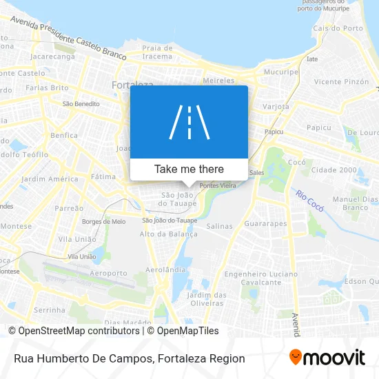 Rua Humberto De Campos map