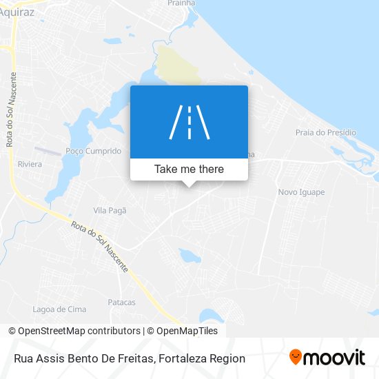 Mapa Rua Assis Bento De Freitas