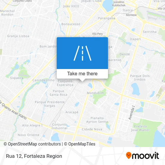 Rua 12 map