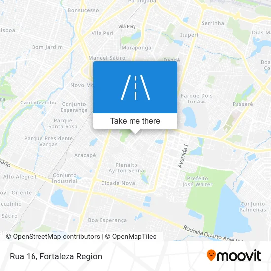Rua 16 map