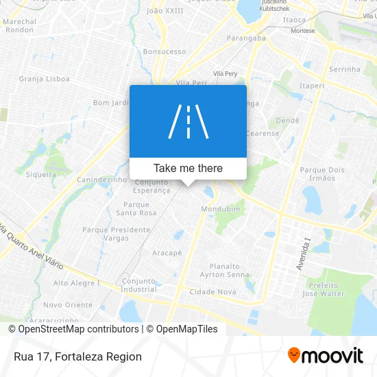 Rua 17 map