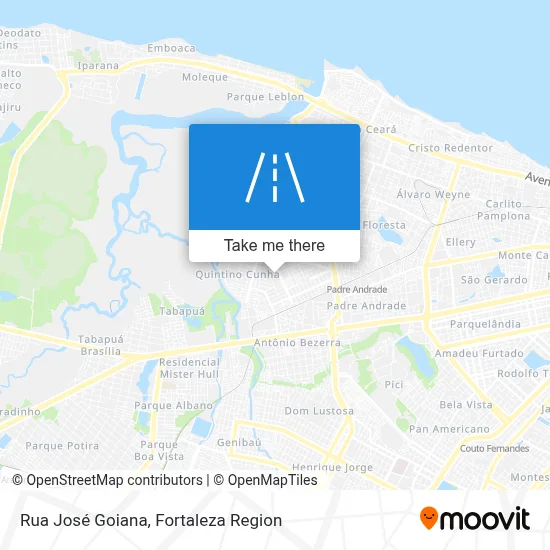 Rua José Goiana map