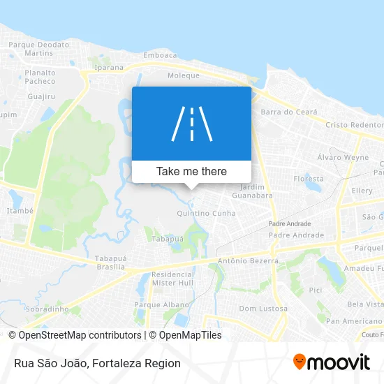 Rua São João map