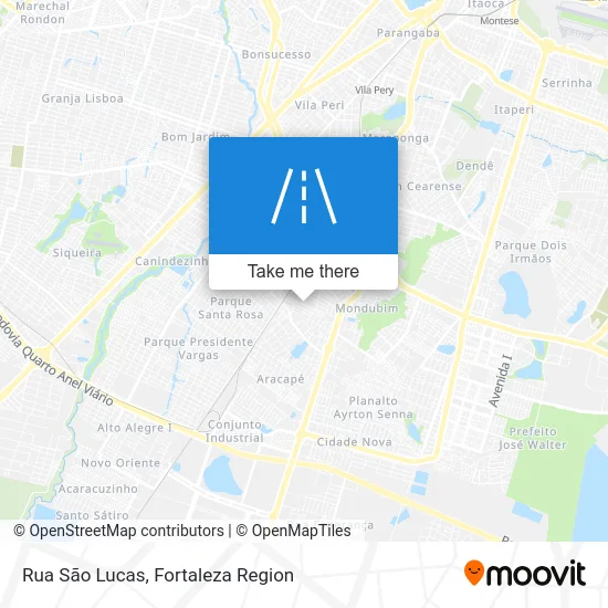 Rua São Lucas map