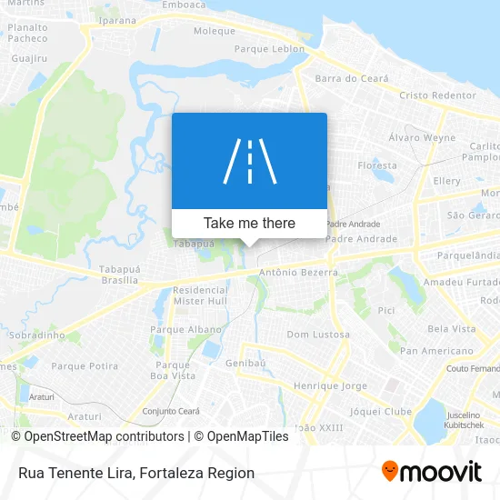 Rua Tenente Lira map