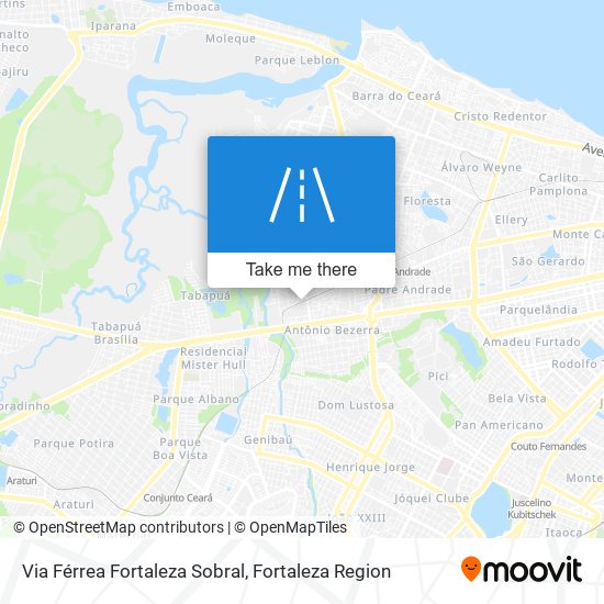 Via Férrea Fortaleza Sobral map