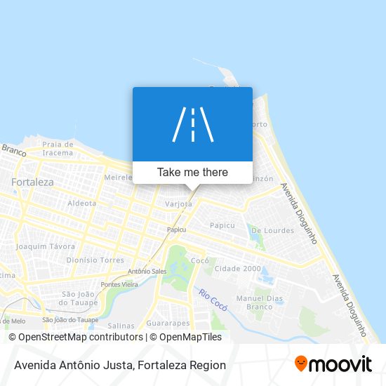 Avenida Antônio Justa map