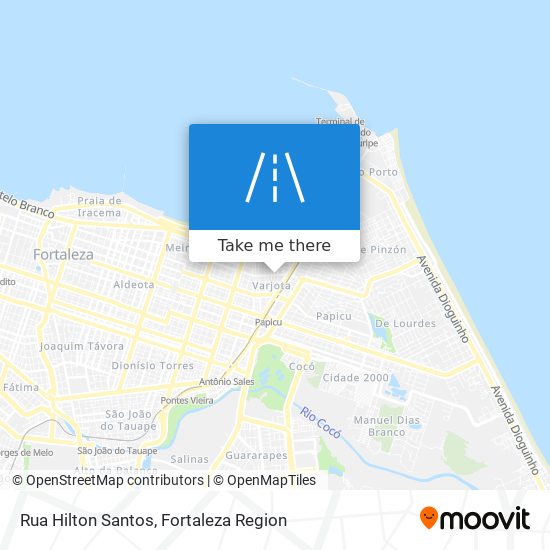 Mapa Rua Hilton Santos