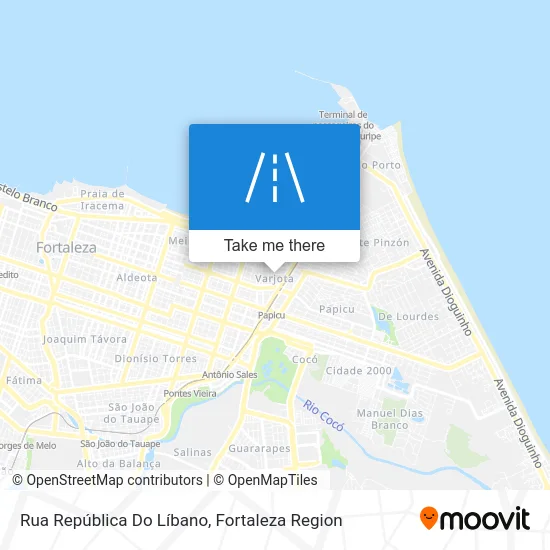 Rua República Do Líbano map